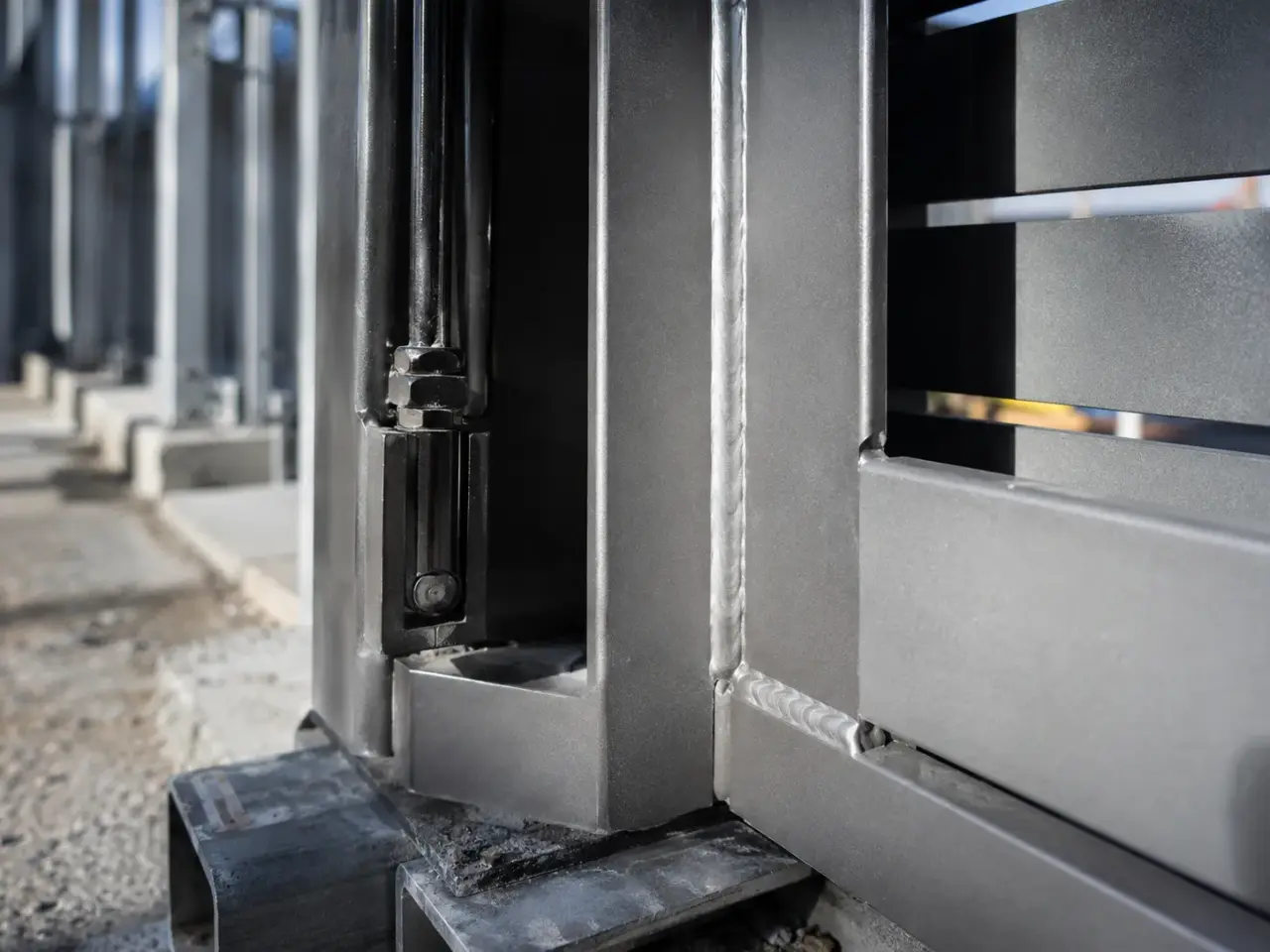 Access Control Gates being fabricated and installed by The Grate Guys