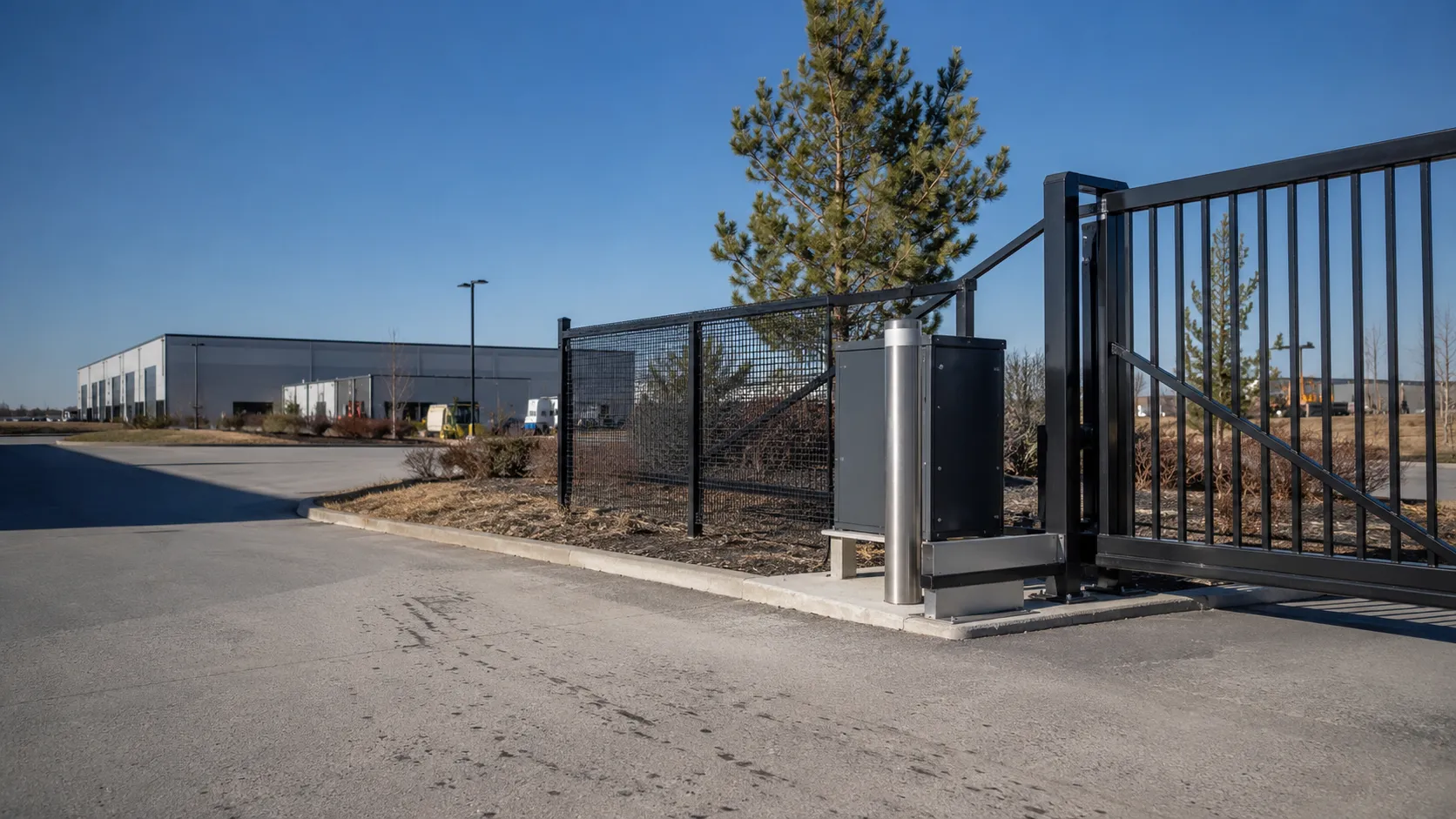 Access Control Gates in Maple, Ontario — fabricated and installed by The Grate Guys