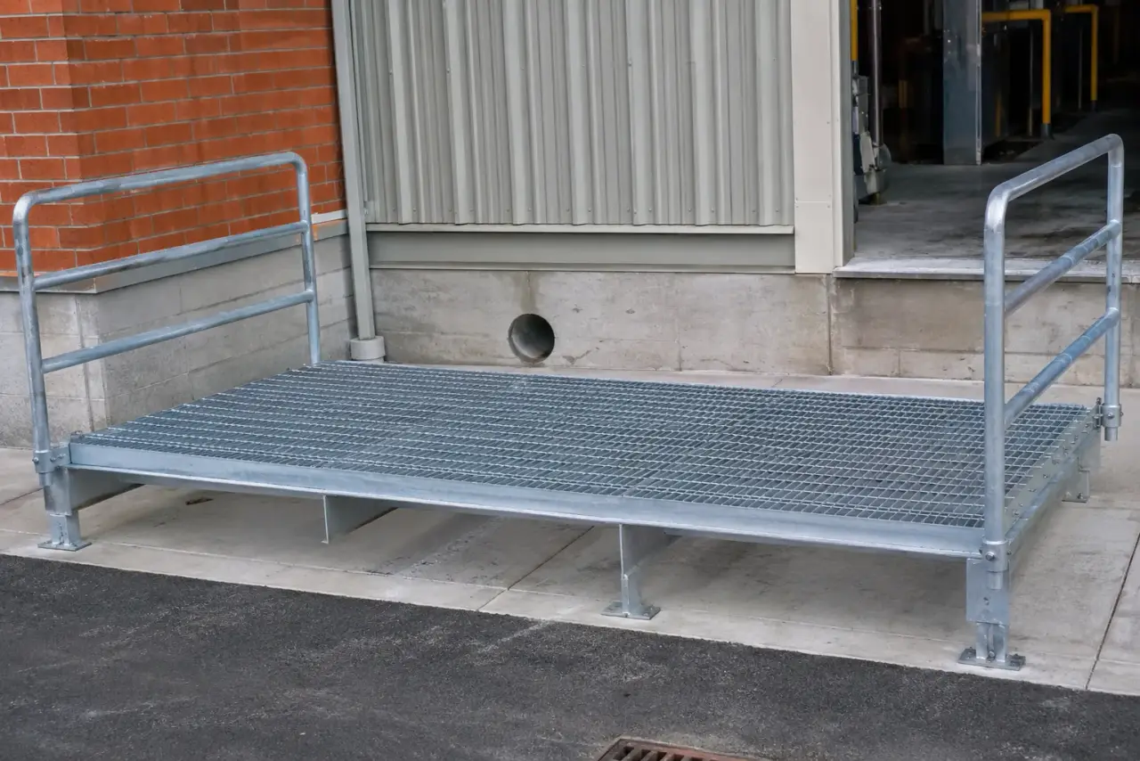 Completed Access Platforms installation by The Grate Guys