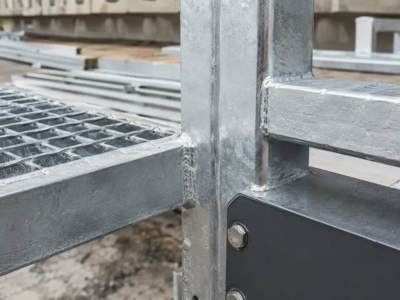 Access Platforms being fabricated and installed by The Grate Guys