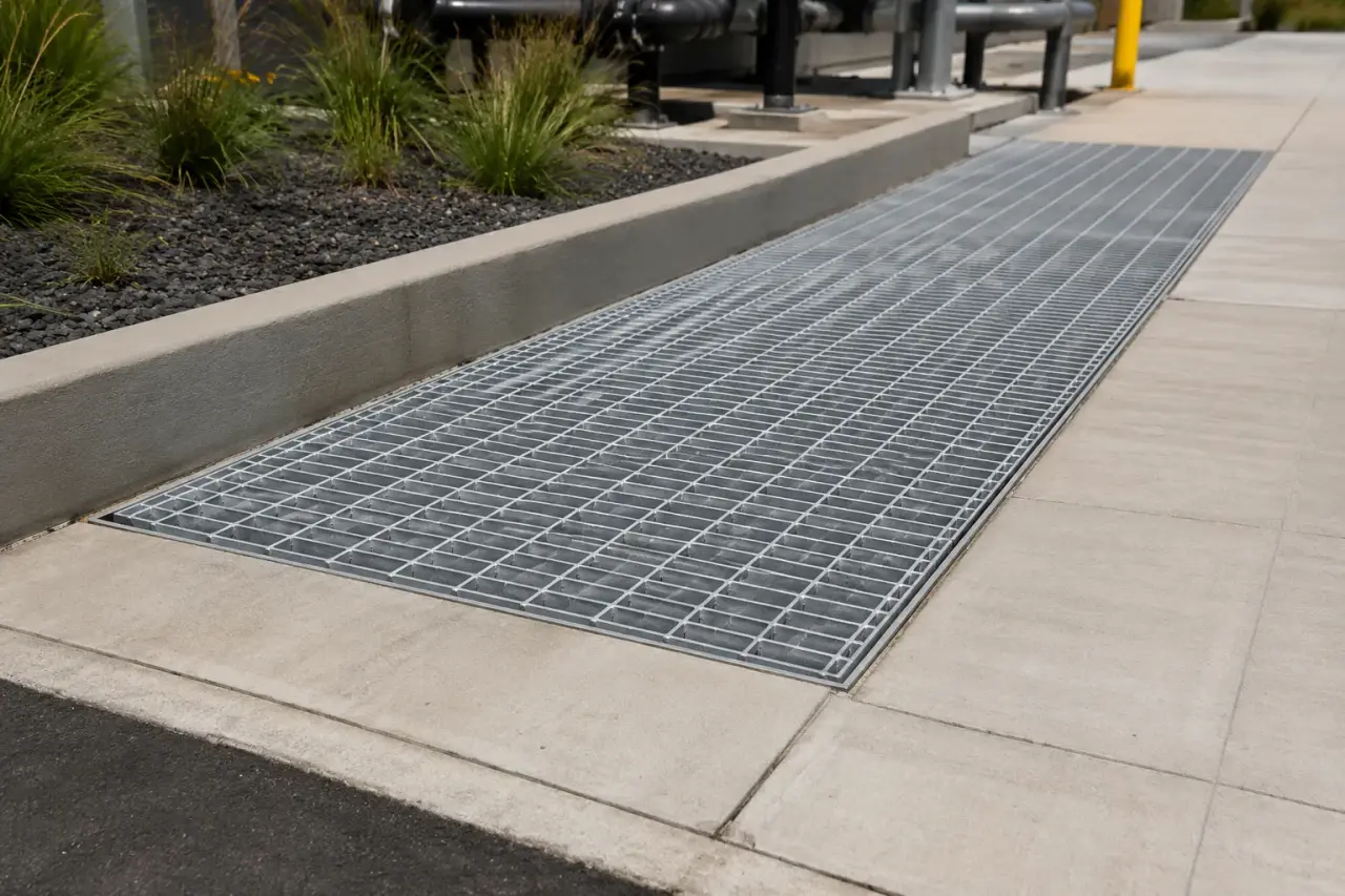 Completed Ada and Heel Proof Grates installation by The Grate Guys