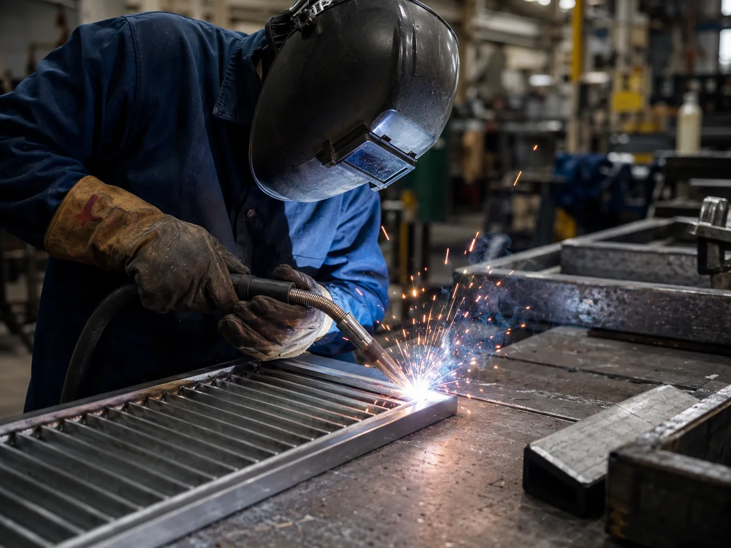 Ada and Heel Proof Grates in Maple being fabricated and installed by The Grate Guys