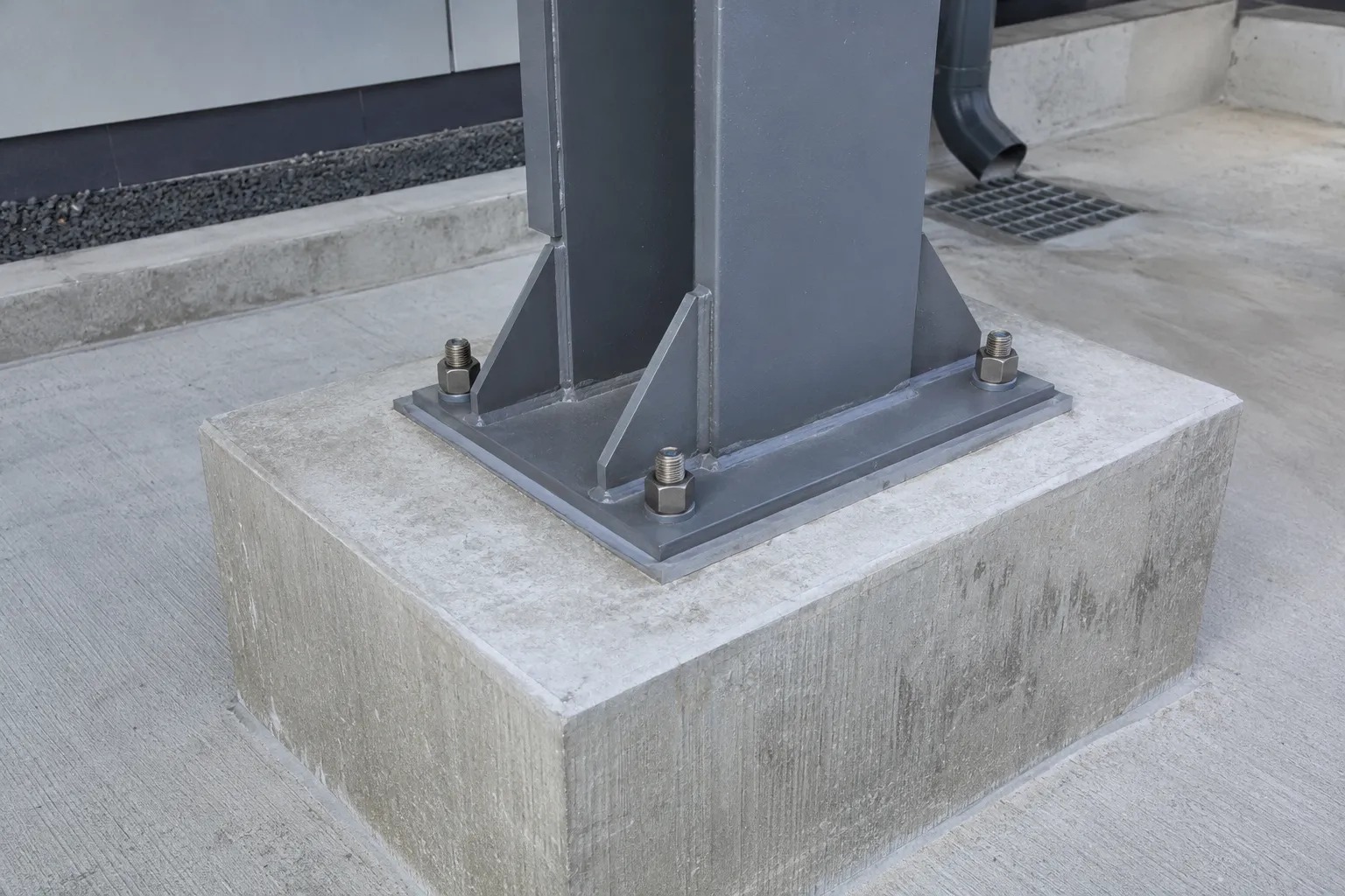 Completed Anchor Bolts and Embeds installation in Maple by The Grate Guys