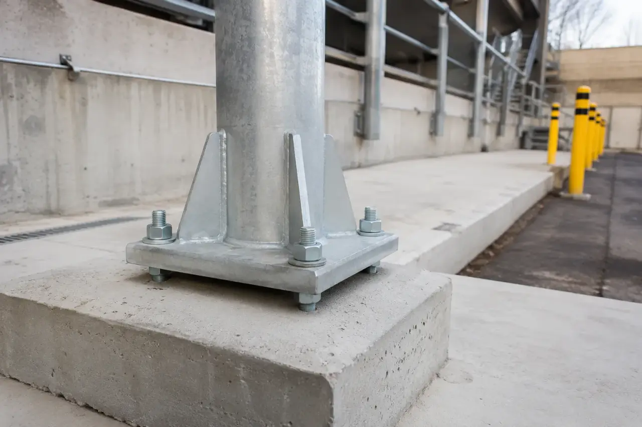 Completed Anchor Bolts and Embeds installation by The Grate Guys