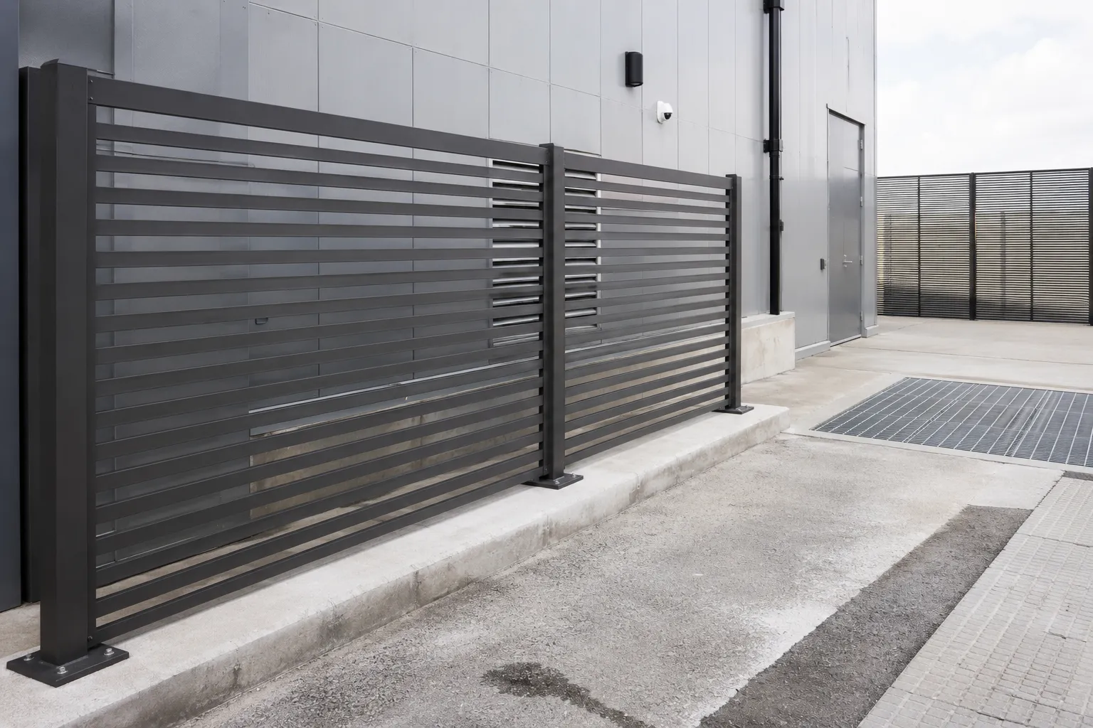 Completed Architectural Metal Screens installation in Maple by The Grate Guys