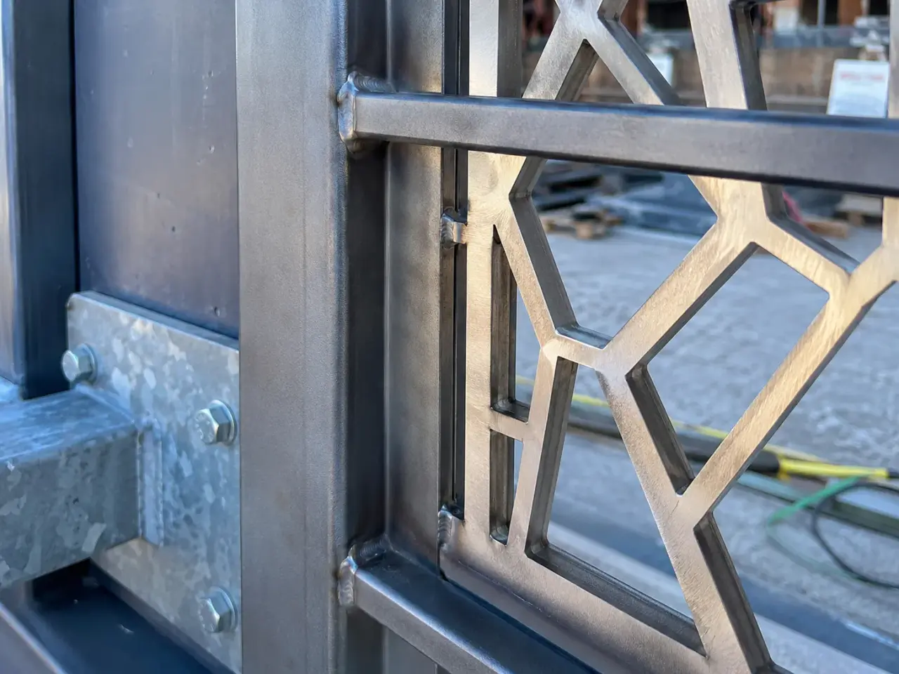 Architectural Metal Screens in Pickering being fabricated and installed by The Grate Guys