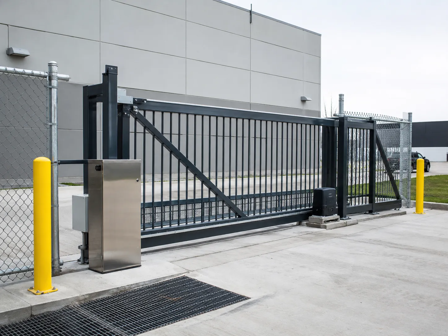 Completed Automatic Gate Systems installation in Brampton by The Grate Guys