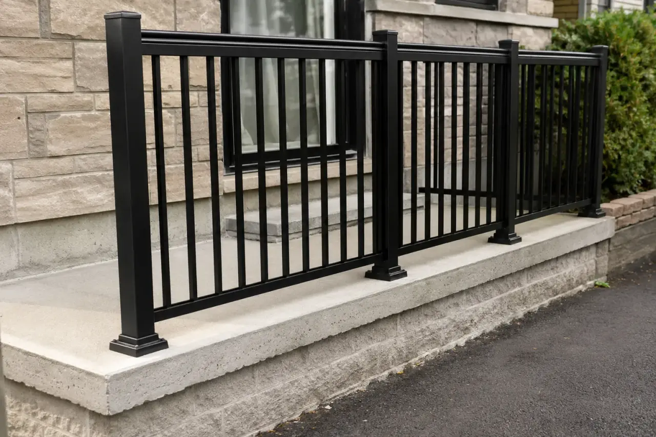 Completed Balcony Railings installation by The Grate Guys