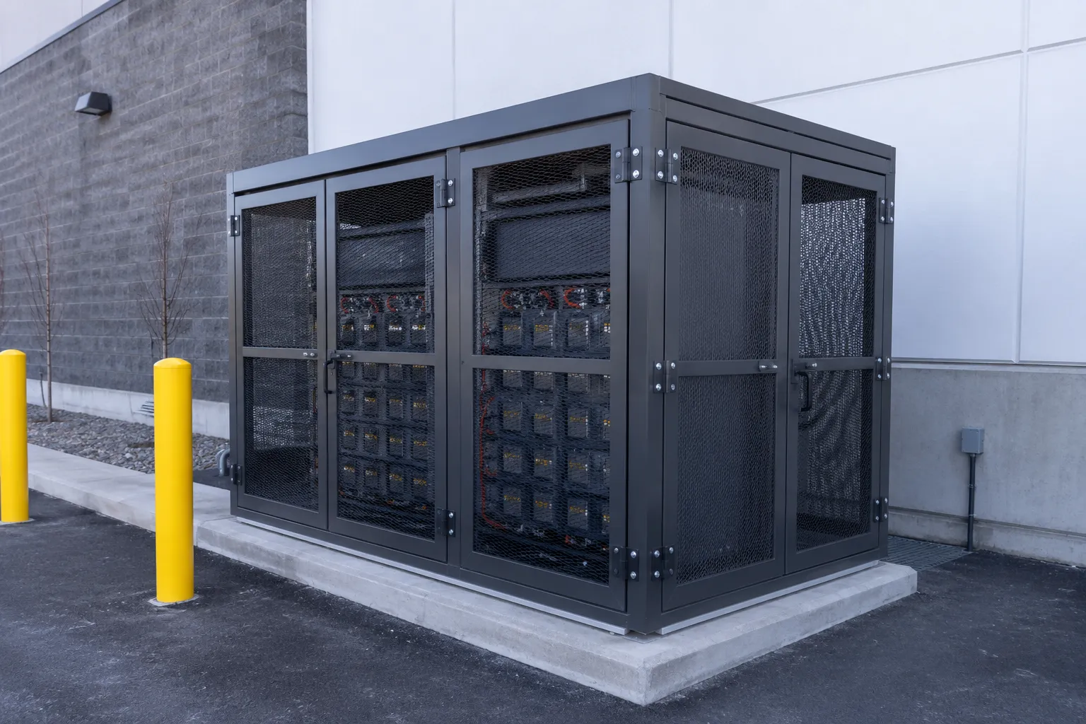 Completed Battery Storage Enclosures installation in Markham by The Grate Guys