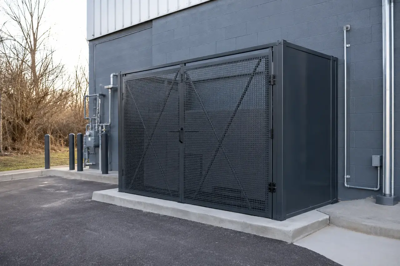 Completed Battery Storage Enclosures installation by The Grate Guys