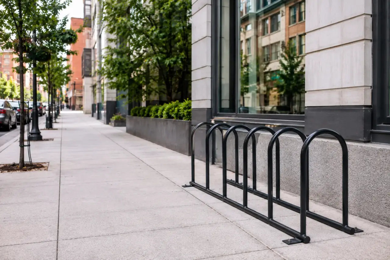 Completed Bike Racks installation by The Grate Guys