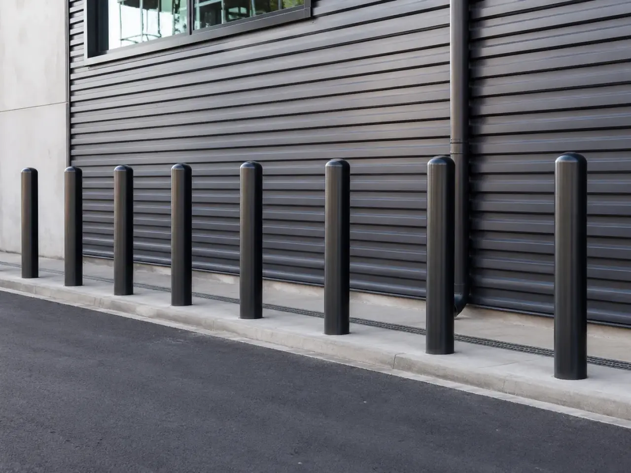 Completed Bollards installation by The Grate Guys
