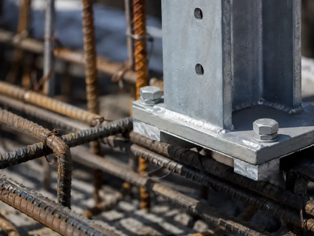Building Reinforcing being fabricated and installed by The Grate Guys