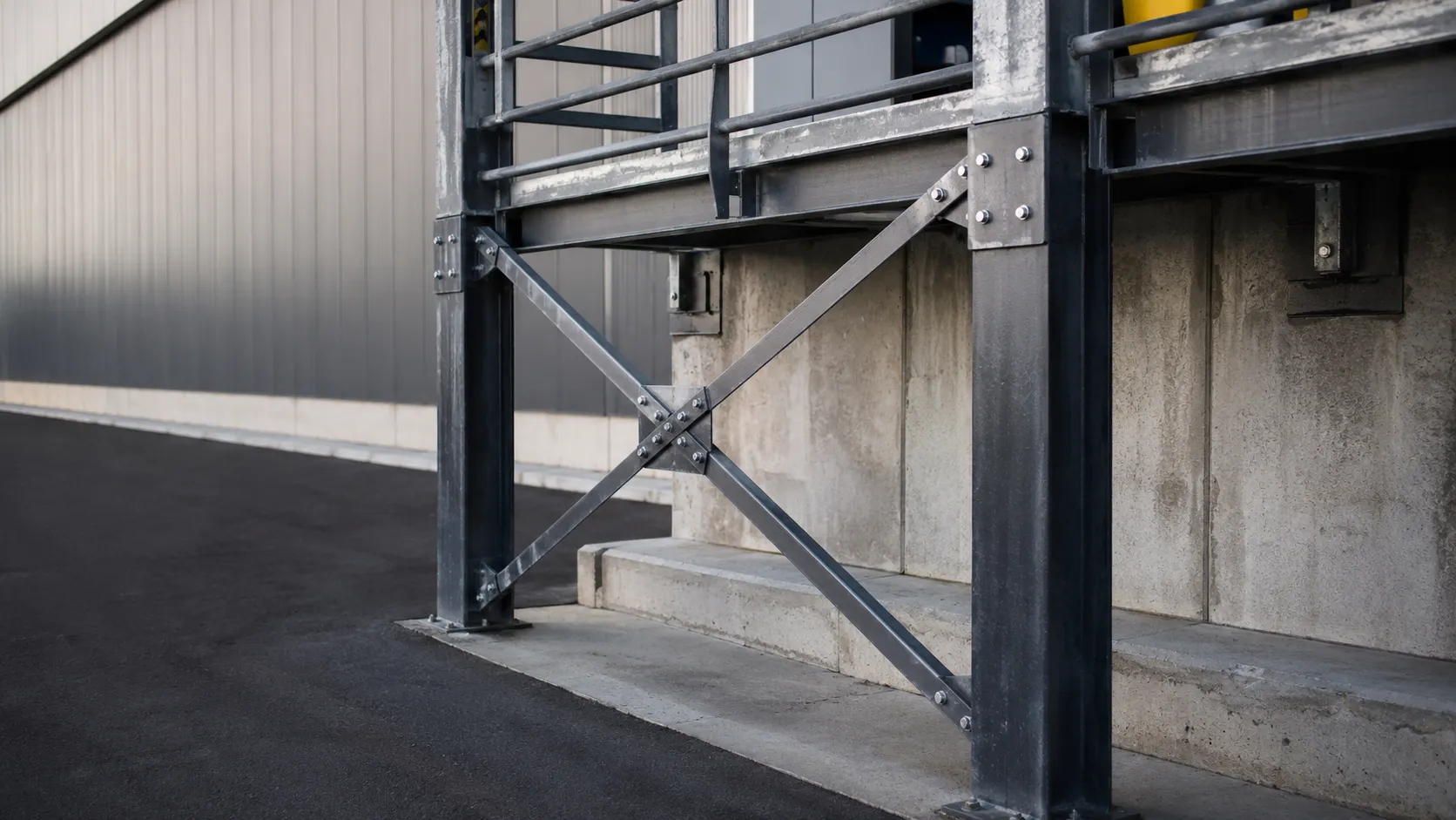 Building Reinforcing in Maple, Ontario — fabricated and installed by The Grate Guys