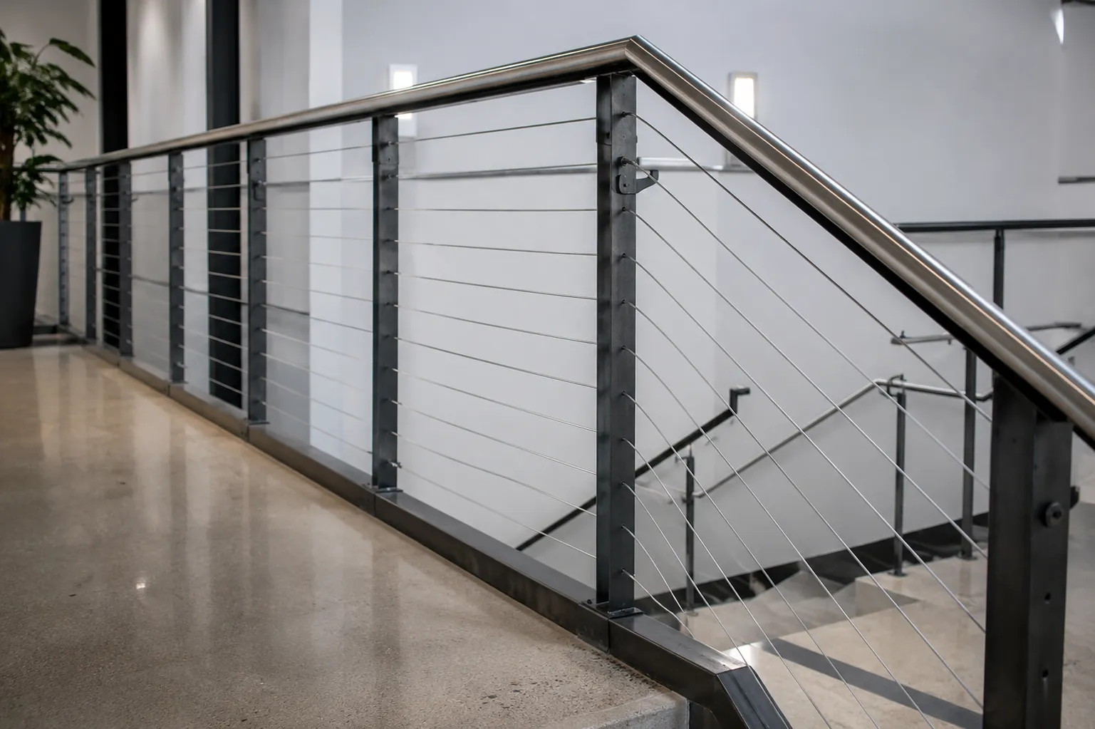 Completed Cable Railing installation in Oshawa by The Grate Guys
