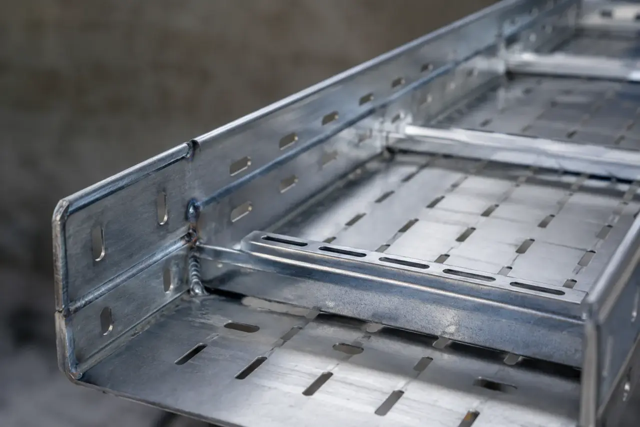 Cable Trays being fabricated and installed by The Grate Guys
