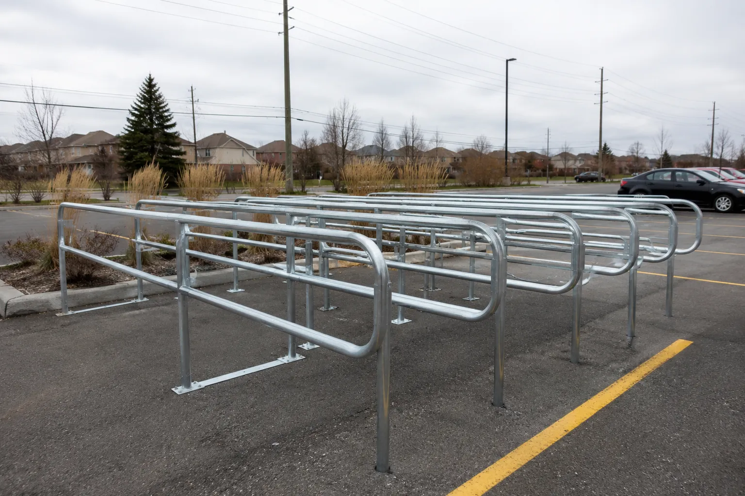 Cart Corrals in Aurora, Ontario — fabricated and installed by The Grate Guys