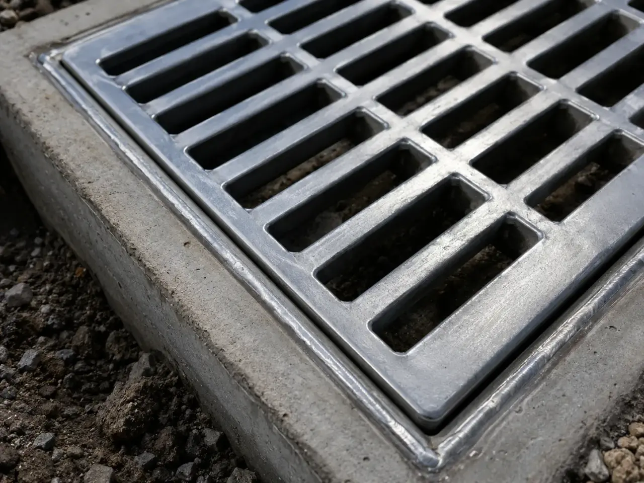 Catch Basin Grates being fabricated and installed by The Grate Guys