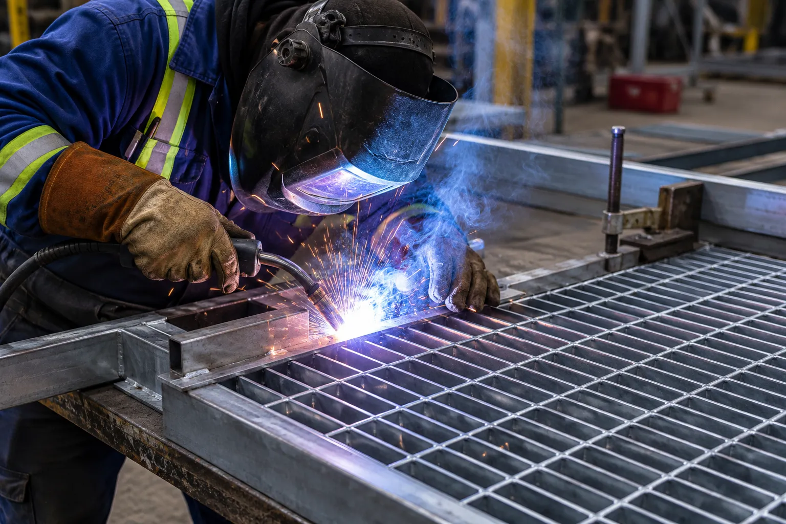 Catwalks in Pickering being fabricated and installed by The Grate Guys