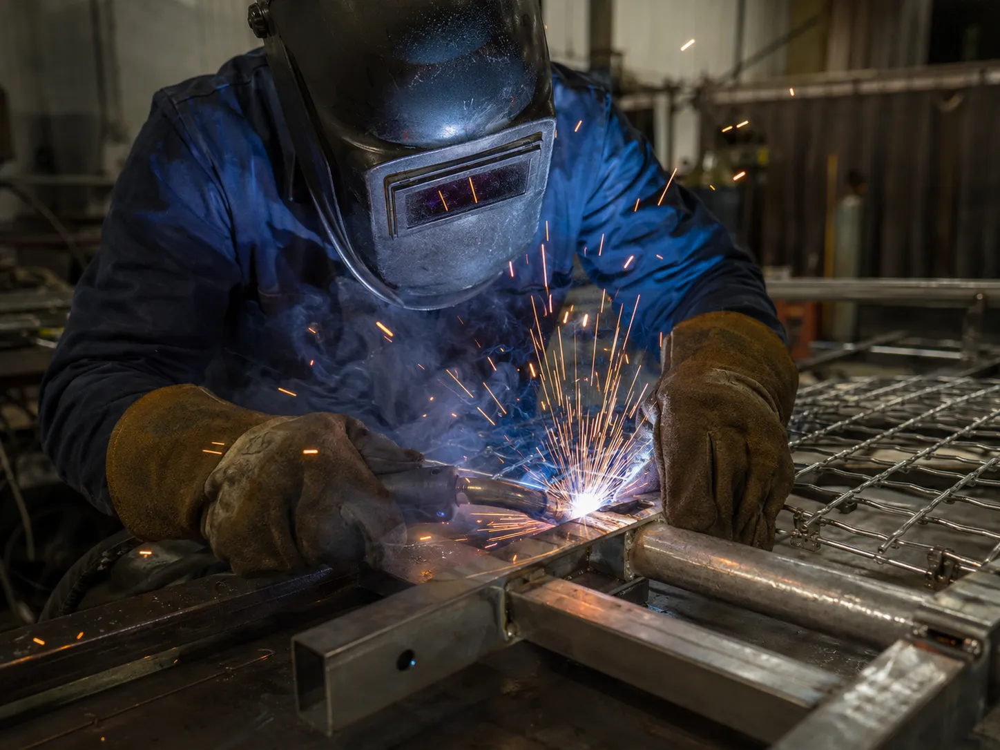 Chain Link Fencing in Maple being fabricated and installed by The Grate Guys