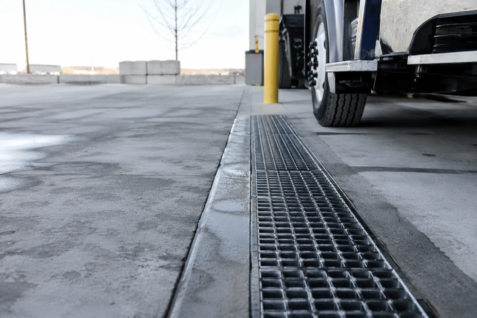 Channel Drains in Markham, Ontario — fabricated and installed by The Grate Guys