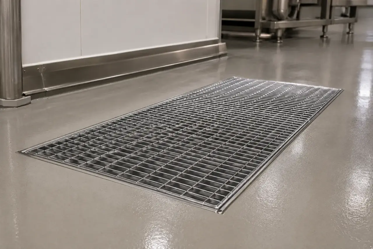Completed Cleanroom Grates installation by The Grate Guys
