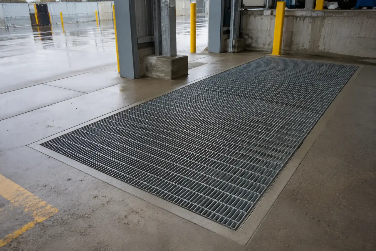 Completed Cold Room Grates installation by The Grate Guys