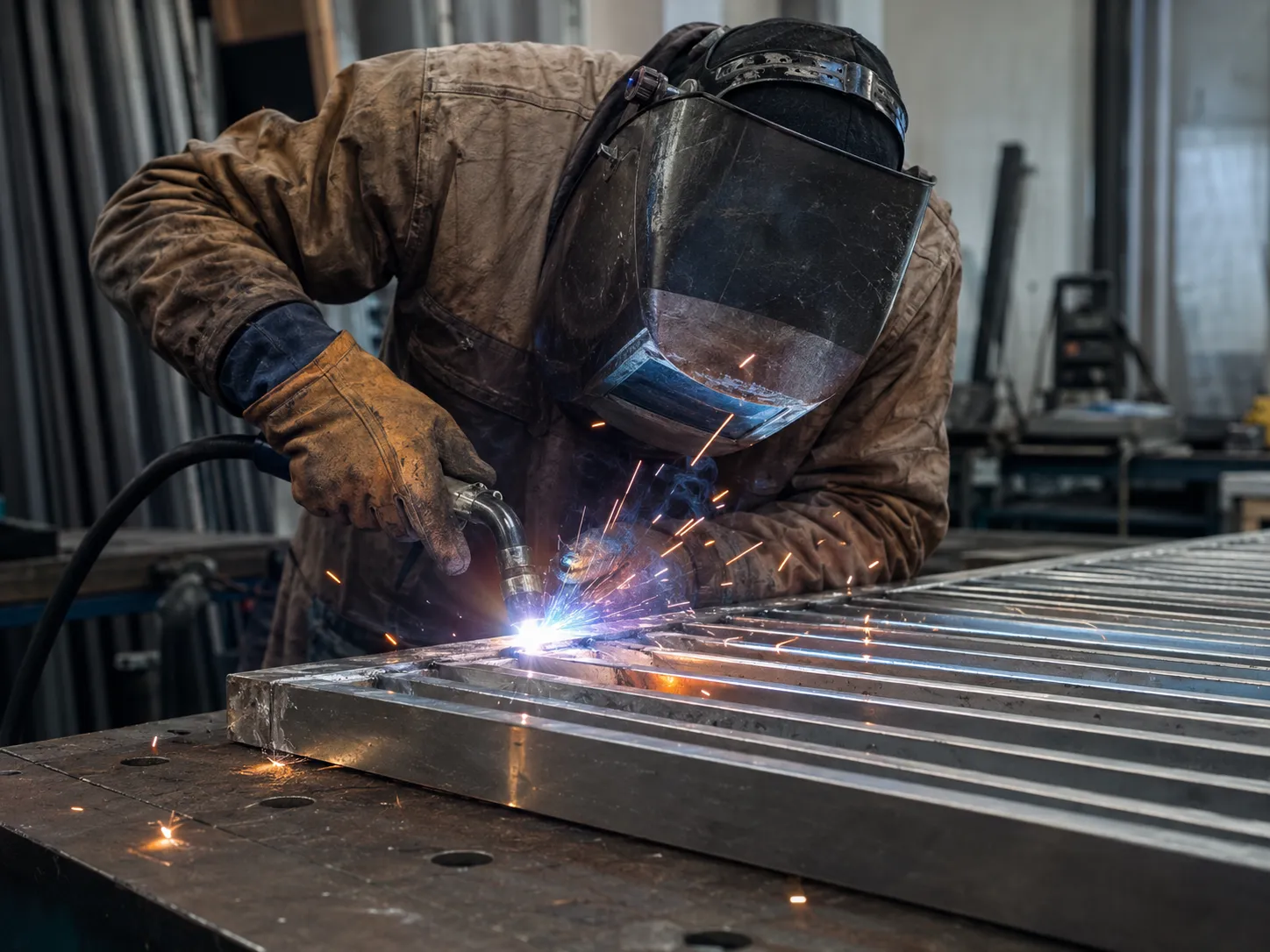 Cold Room Grates in Maple being fabricated and installed by The Grate Guys