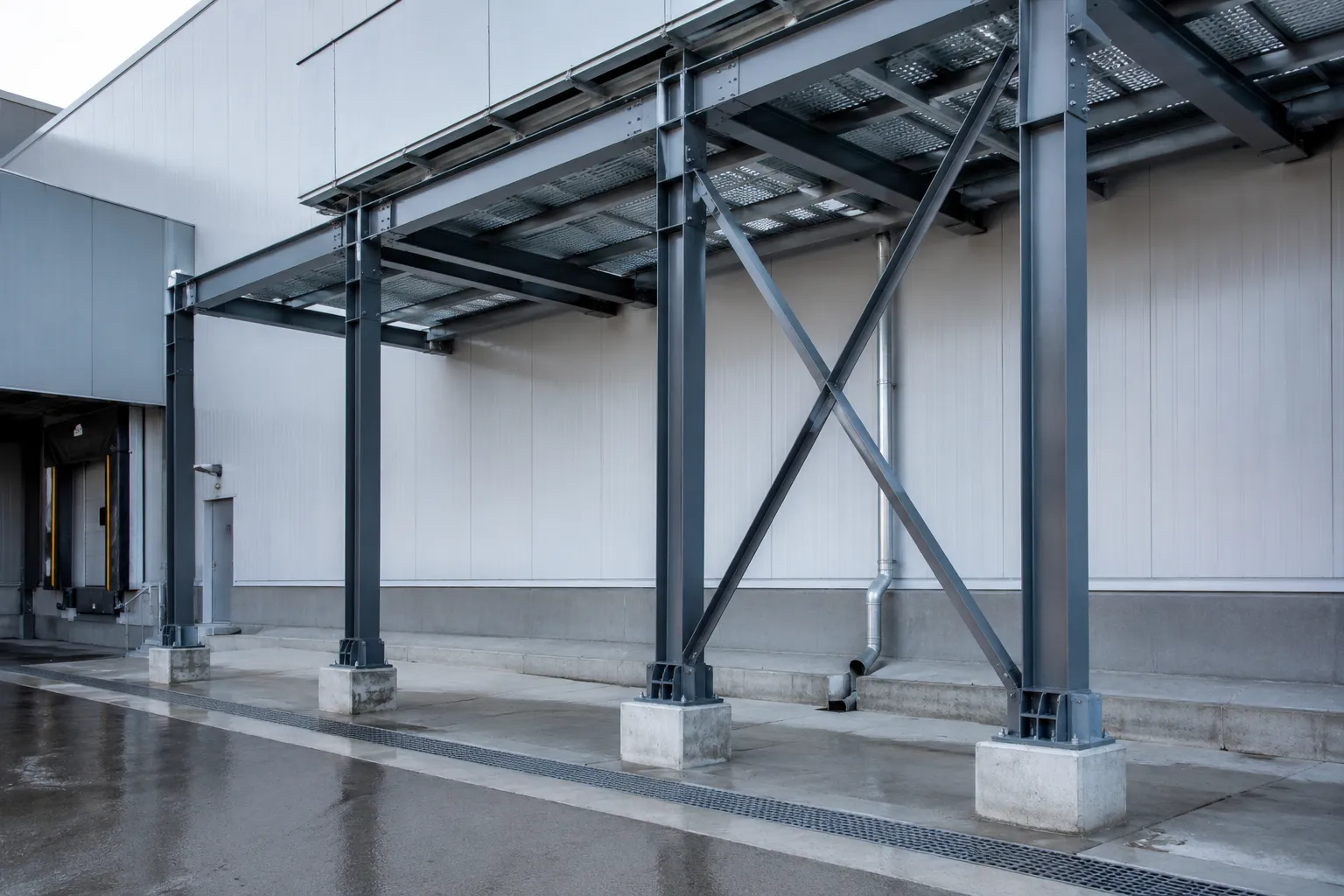 Completed Cold Storage Structural Steel installation in Markham by The Grate Guys