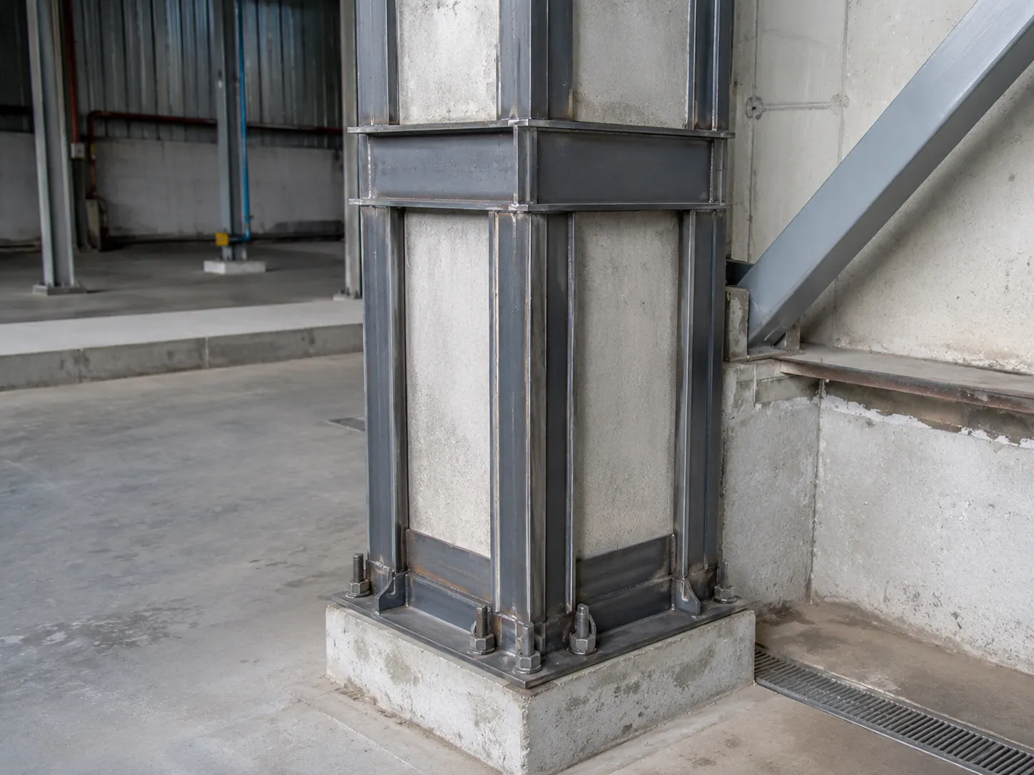 Completed Column Reinforcing installation in Caledon by The Grate Guys