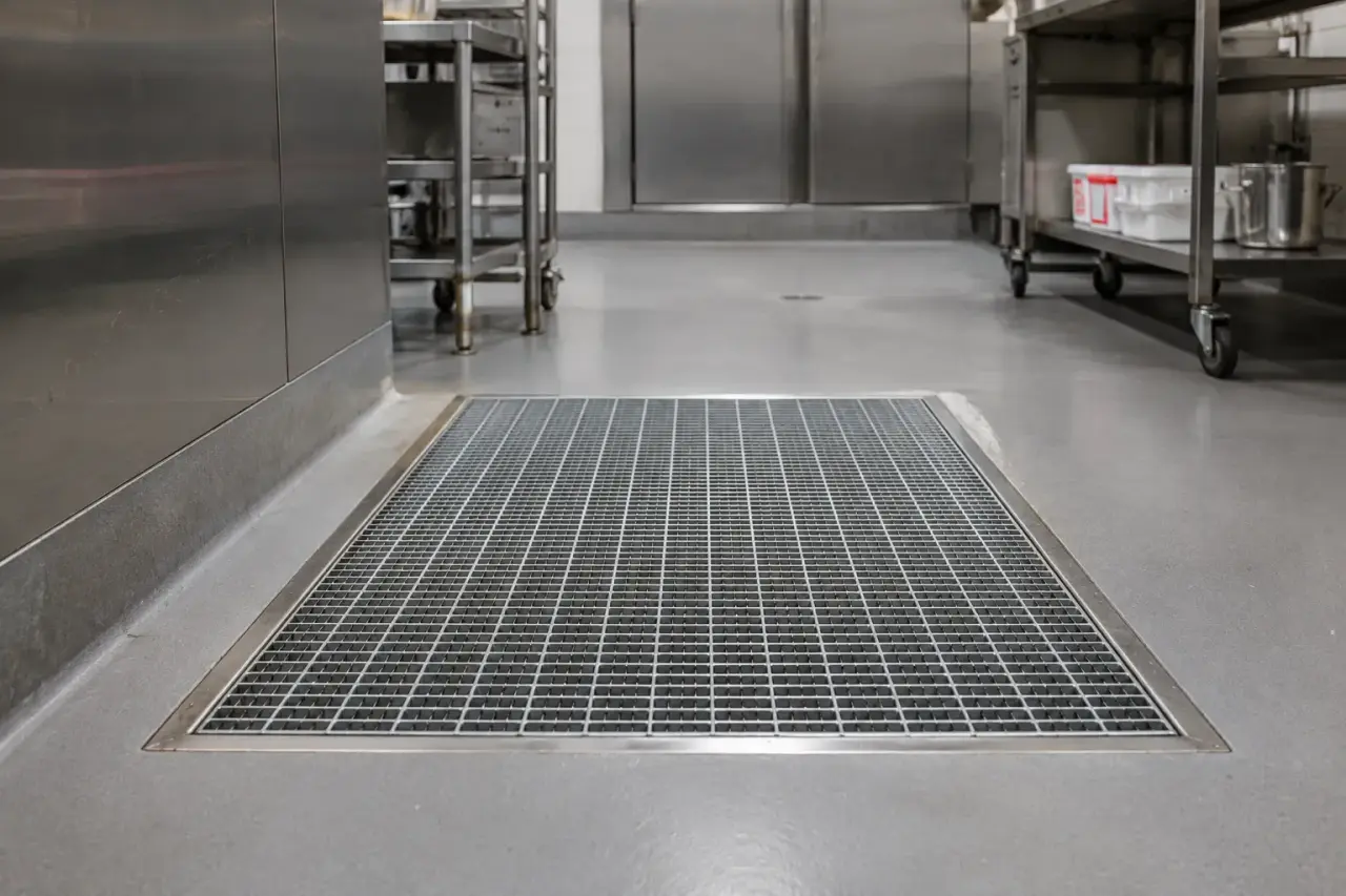 Completed Commercial Kitchen Grates installation by The Grate Guys