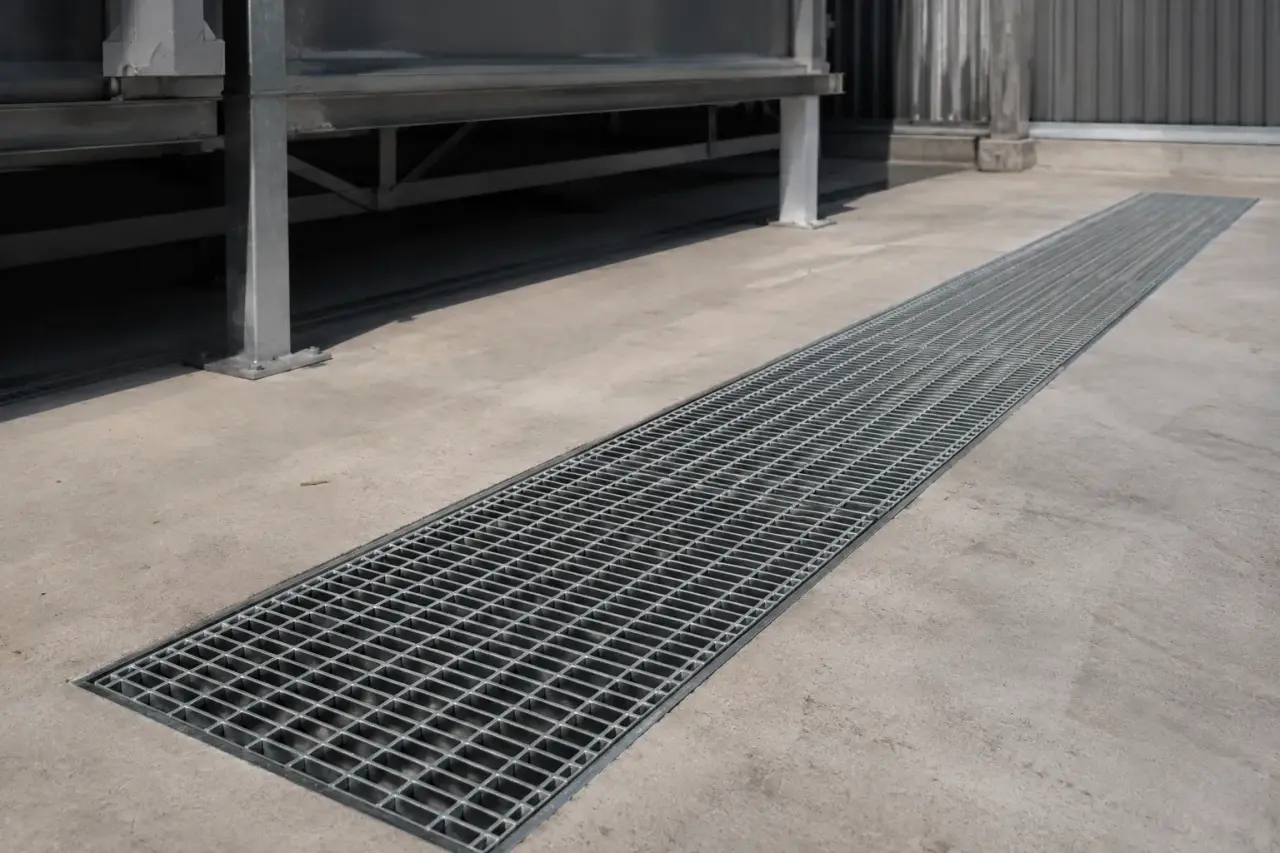Completed Commercial Metal Grates installation by The Grate Guys