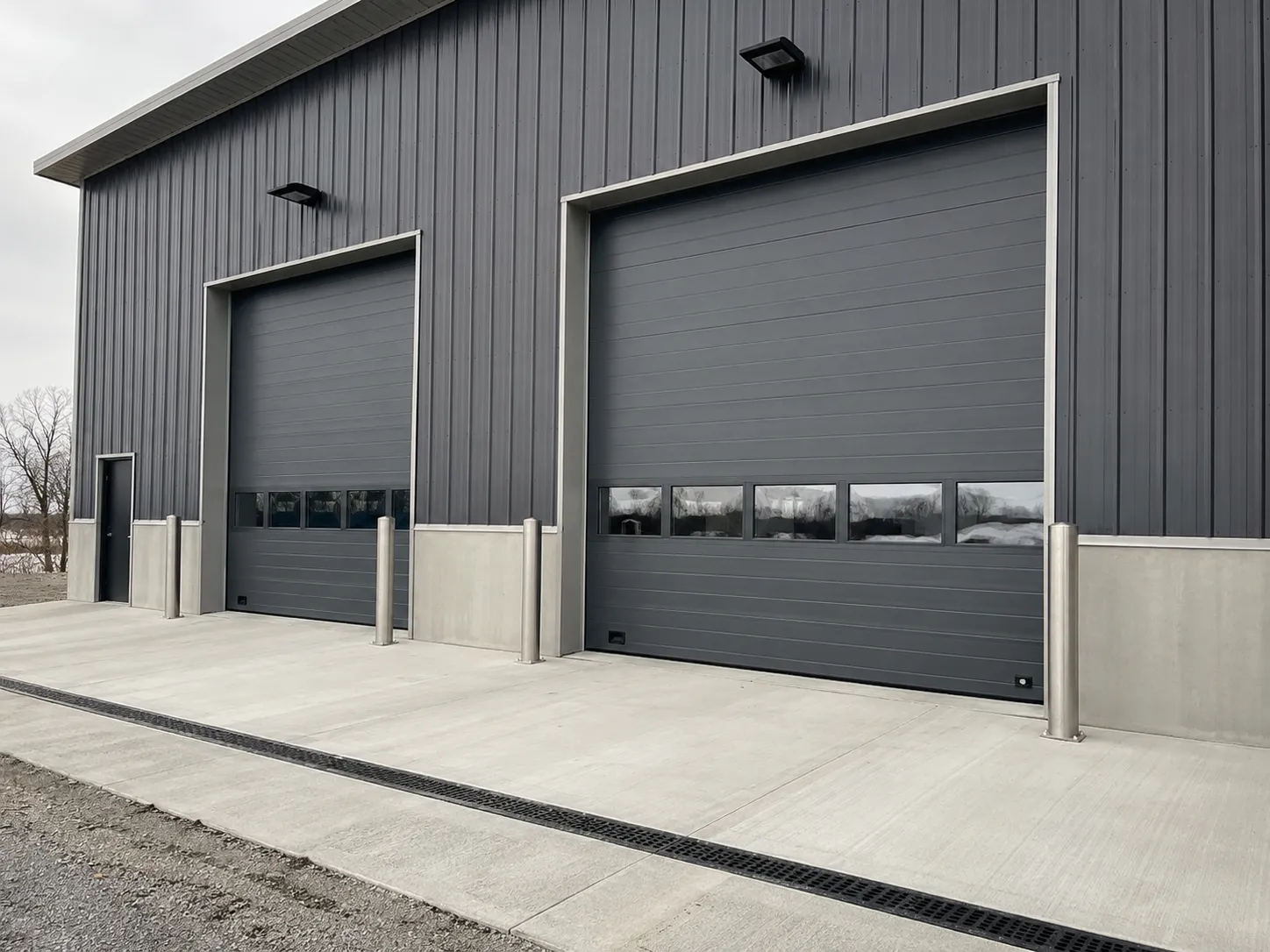 Completed Commercial Overhead Doors installation in Maple by The Grate Guys