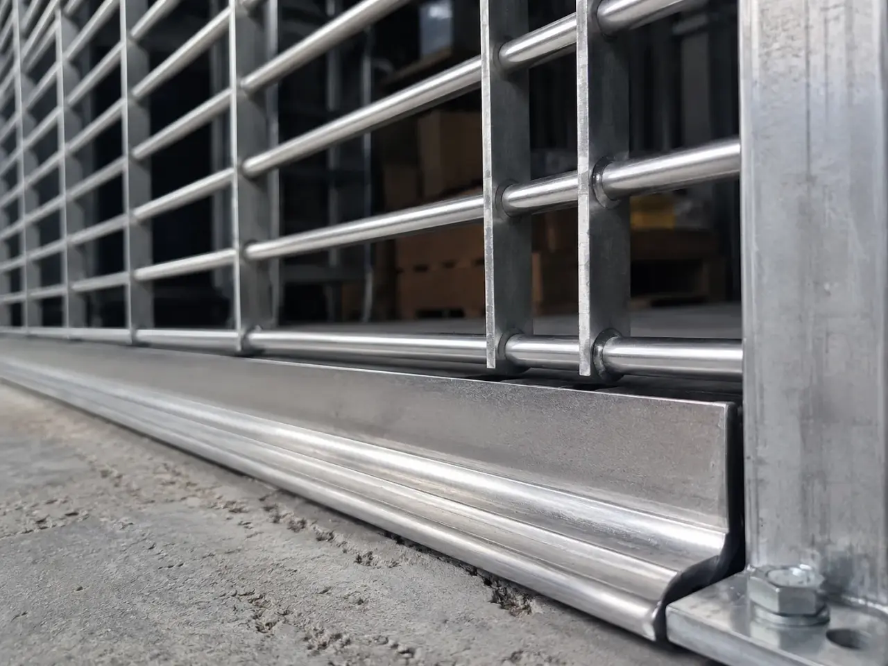 Commercial Security Grilles being fabricated and installed by The Grate Guys