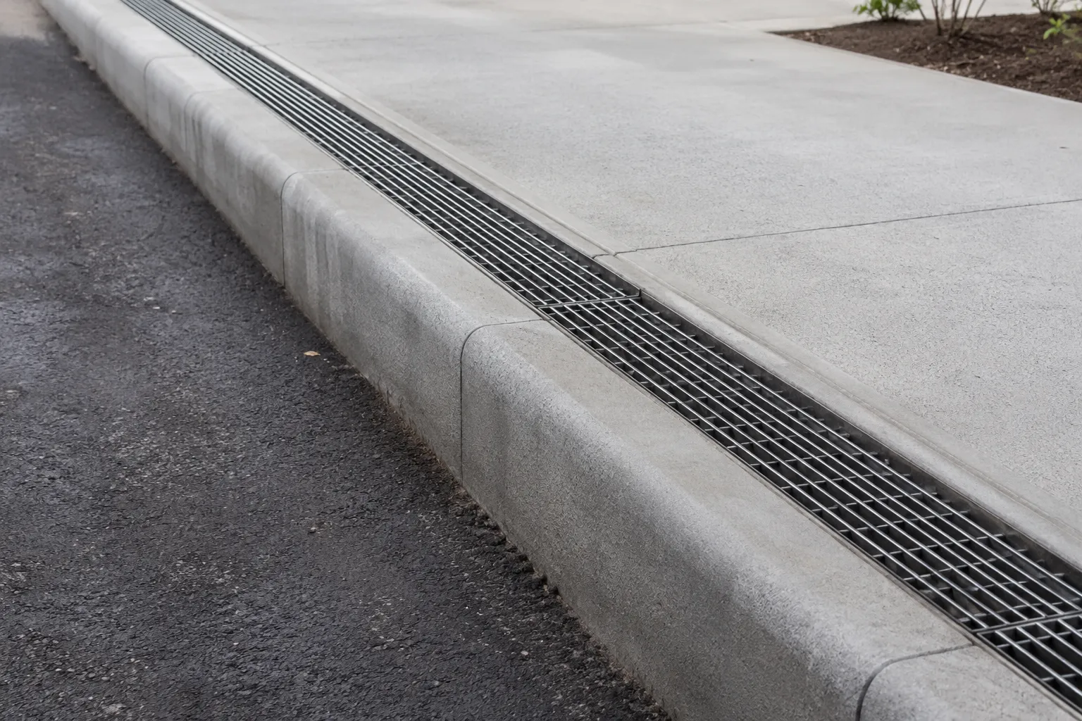 Completed Concrete Curbs installation in Markham by The Grate Guys
