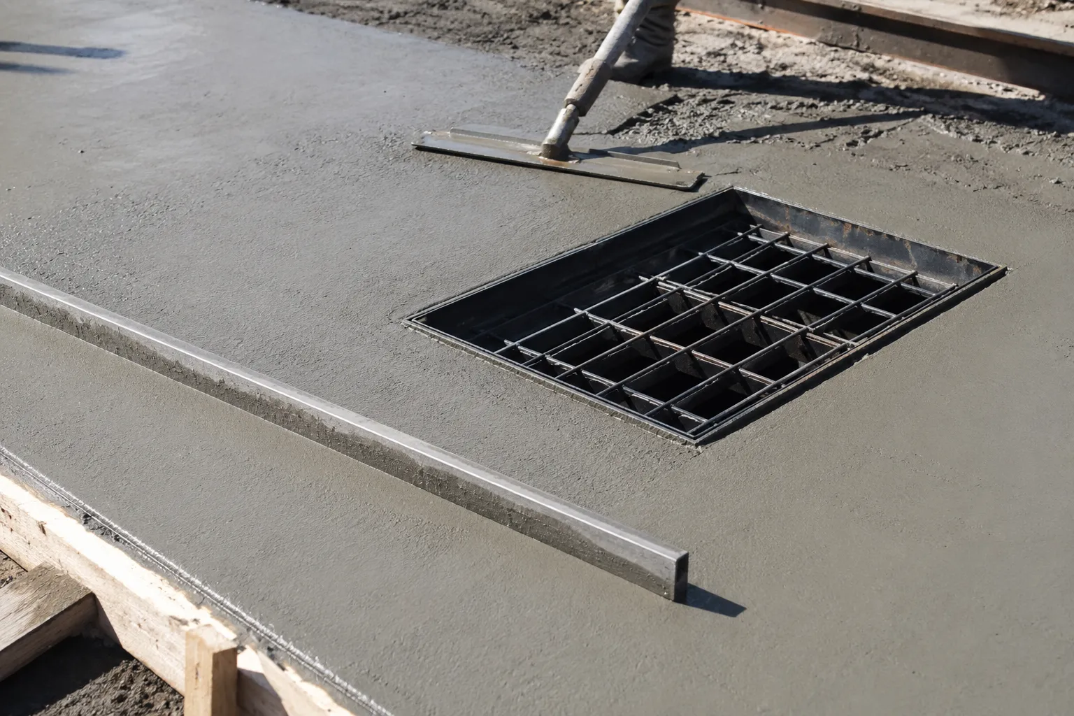 Completed Concrete Pads installation in Maple by The Grate Guys