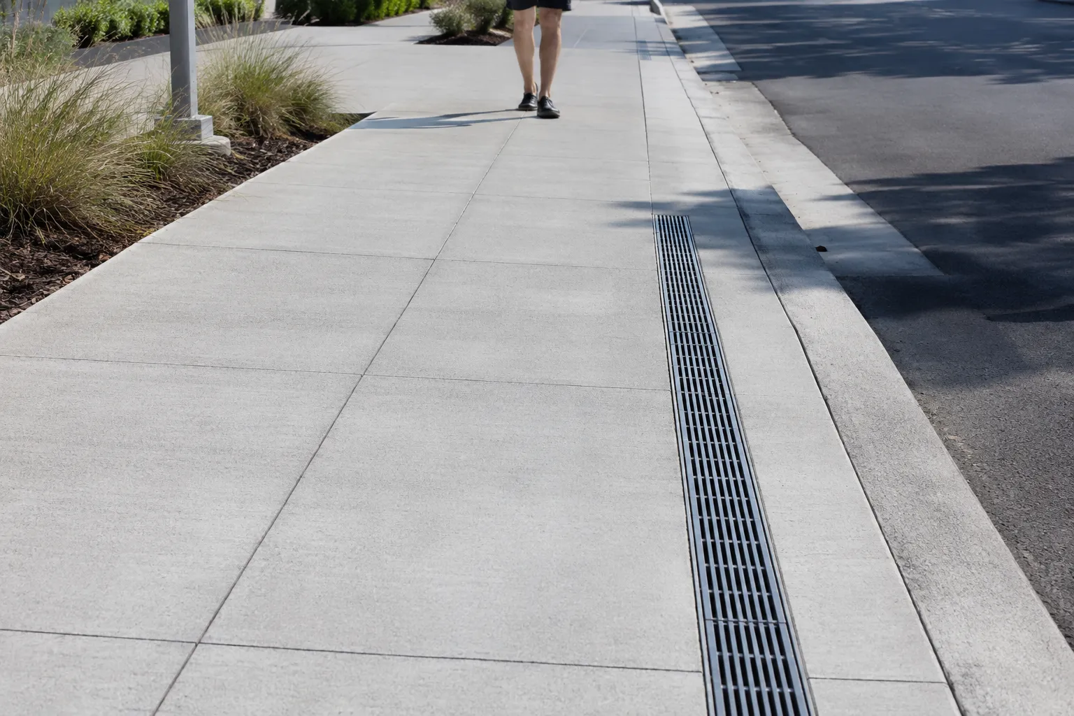 Completed Concrete Sidewalks installation in Maple by The Grate Guys