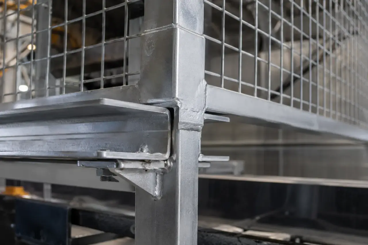 Conveyor Guards being fabricated and installed by The Grate Guys