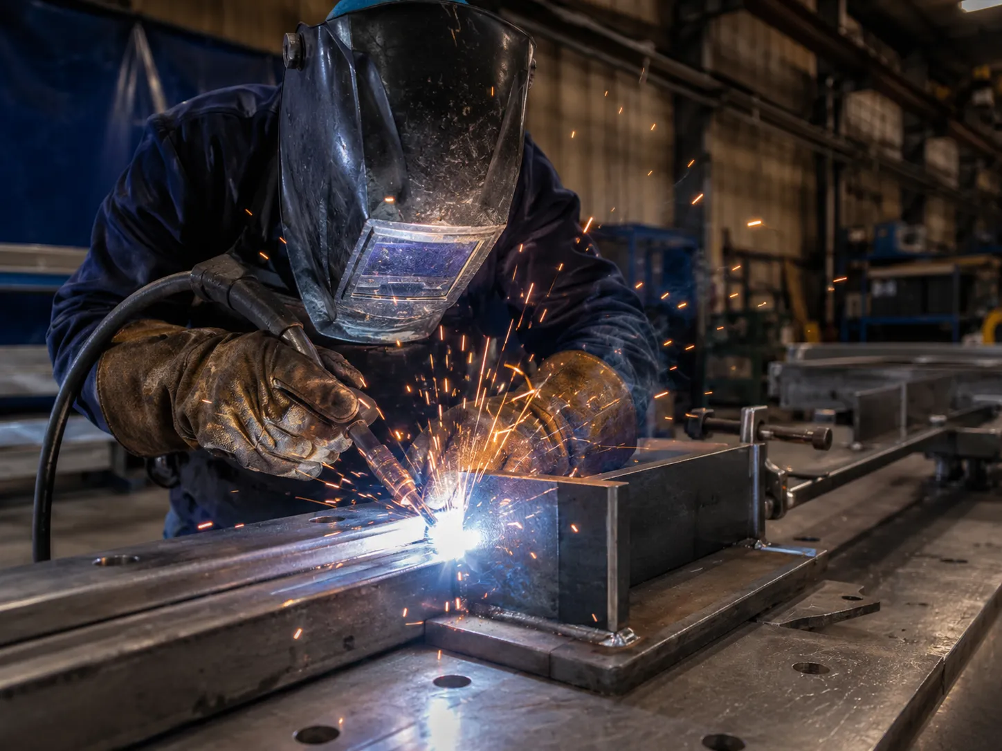 Crane Runway Reinforcing in Maple being fabricated and installed by The Grate Guys
