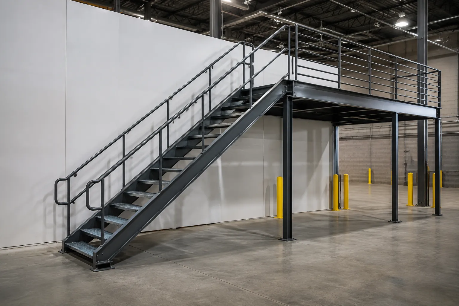 Crossover Platforms in Barrie, Ontario — fabricated and installed by The Grate Guys