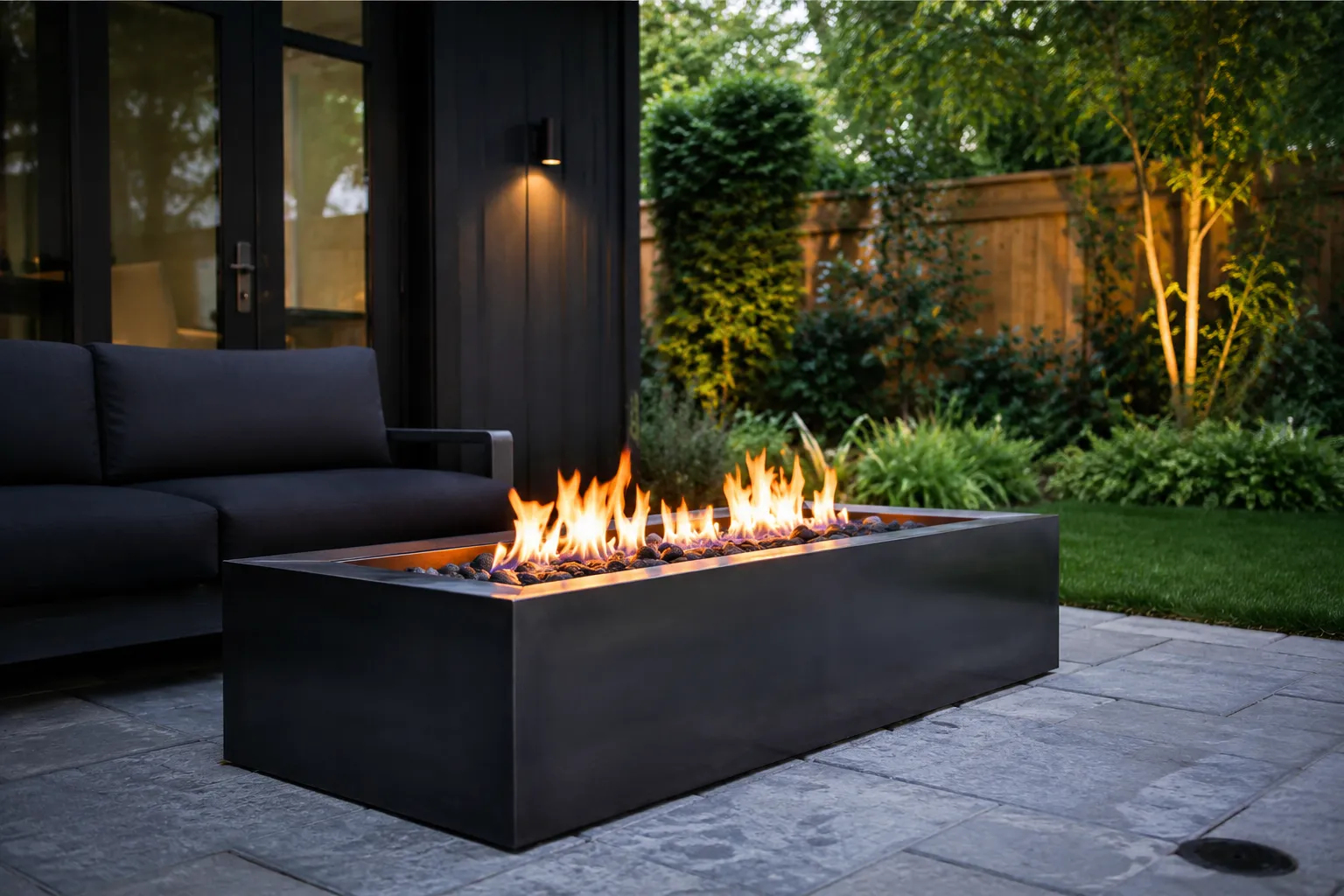 Completed Custom Fire Pits installation in Maple by The Grate Guys