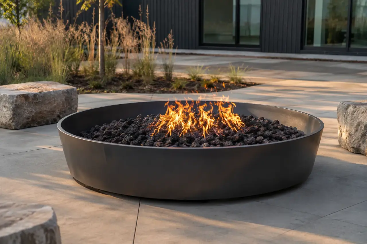 Completed Custom Fire Pits installation by The Grate Guys