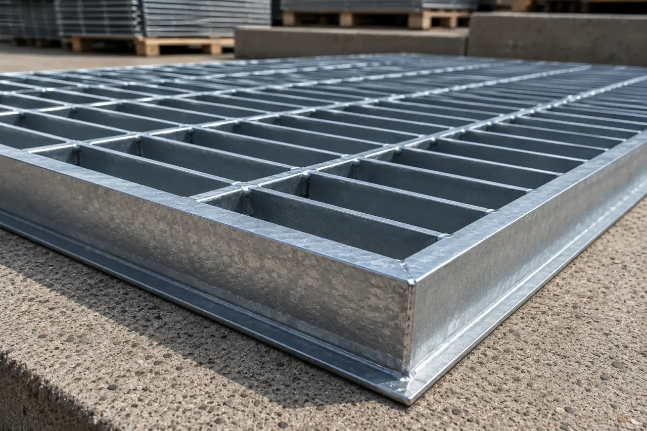 Custom Metal Grates being fabricated and installed by The Grate Guys