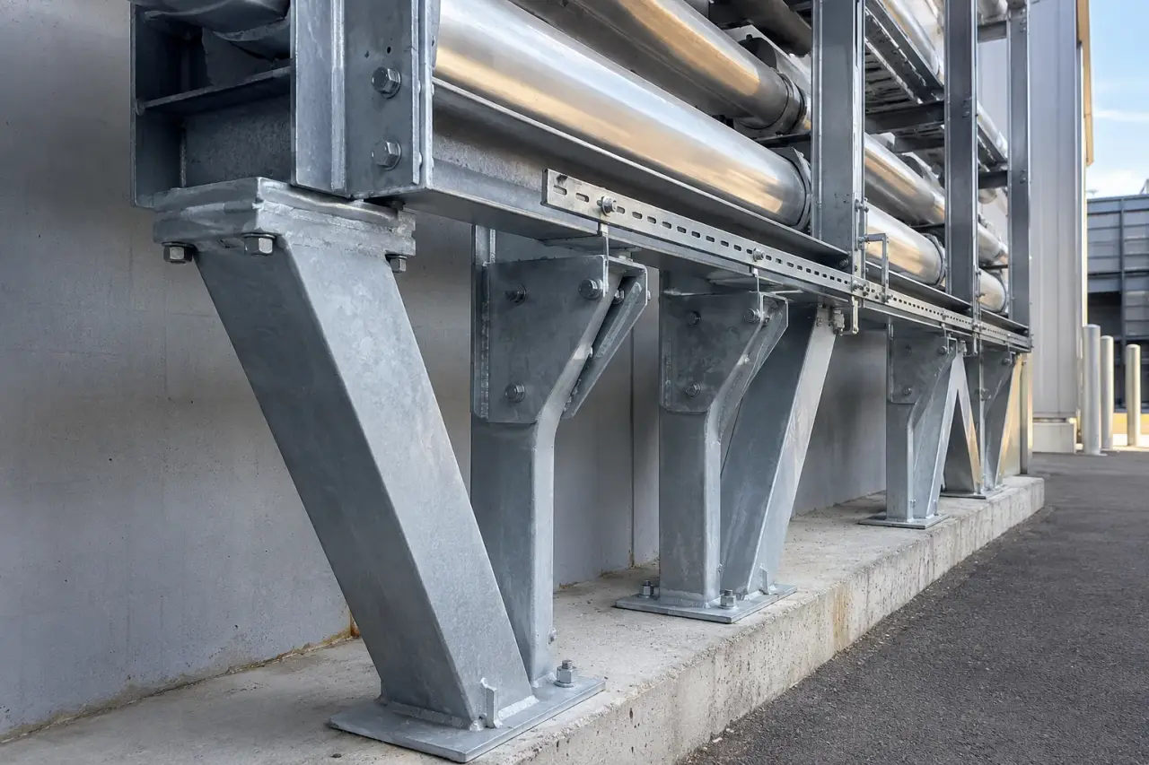 Completed Custom Steel Brackets installation by The Grate Guys