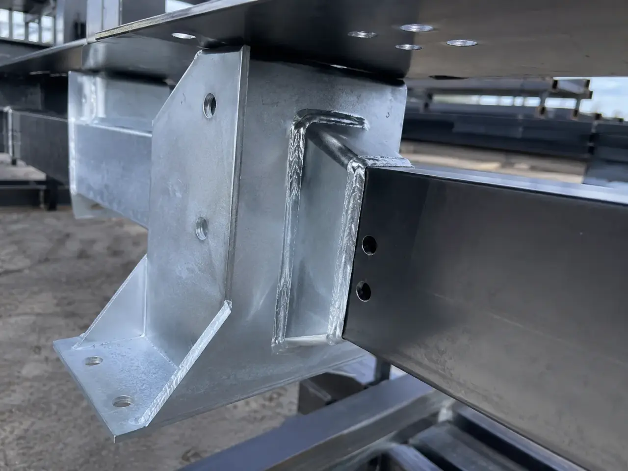 Custom Steel Brackets being fabricated and installed by The Grate Guys