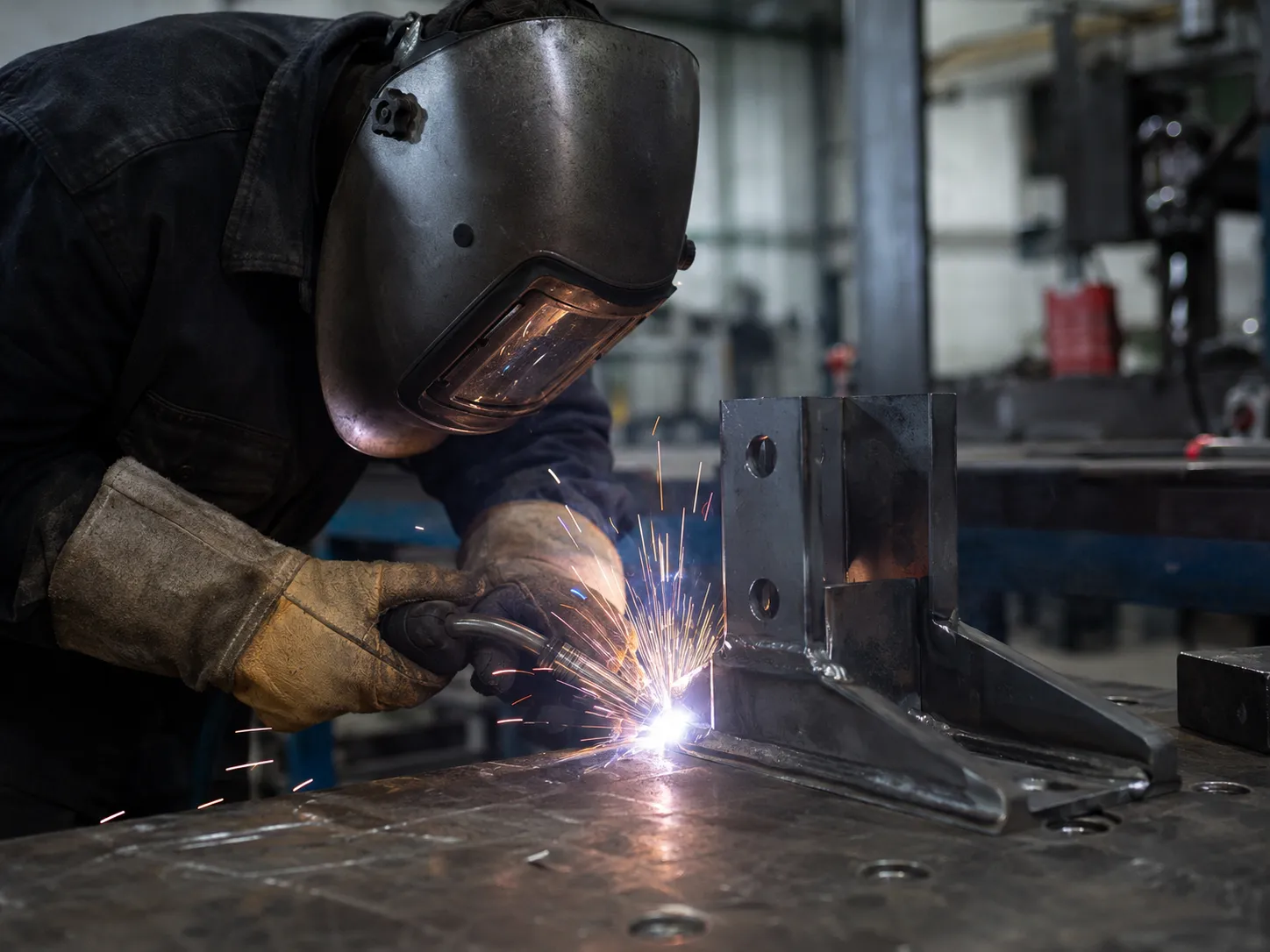 Custom Steel Brackets in Maple being fabricated and installed by The Grate Guys