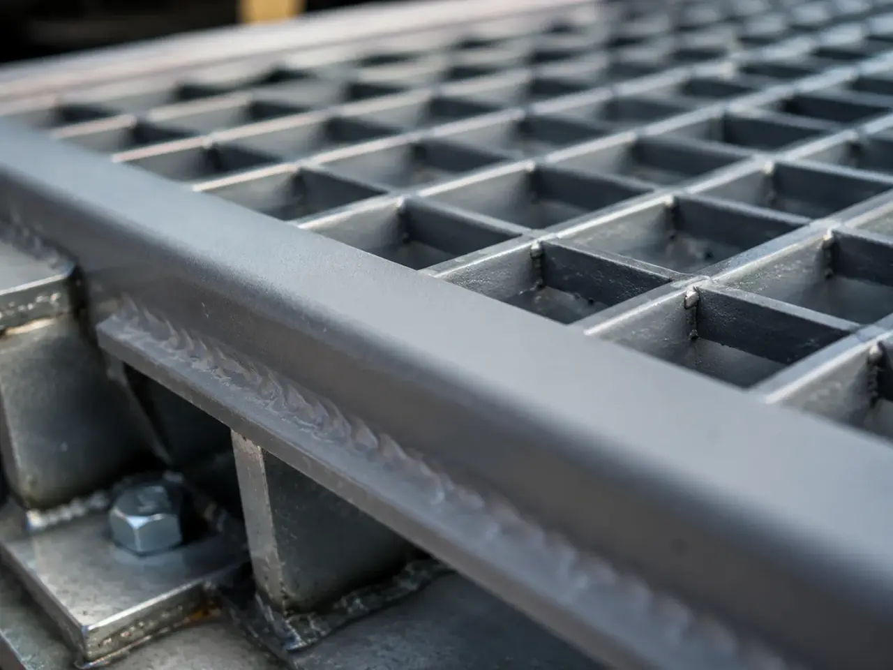 Custom Steel Grates being fabricated and installed by The Grate Guys