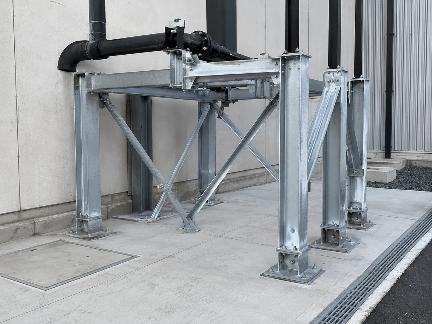 Completed Custom Steel Support Frames installation in Markham by The Grate Guys