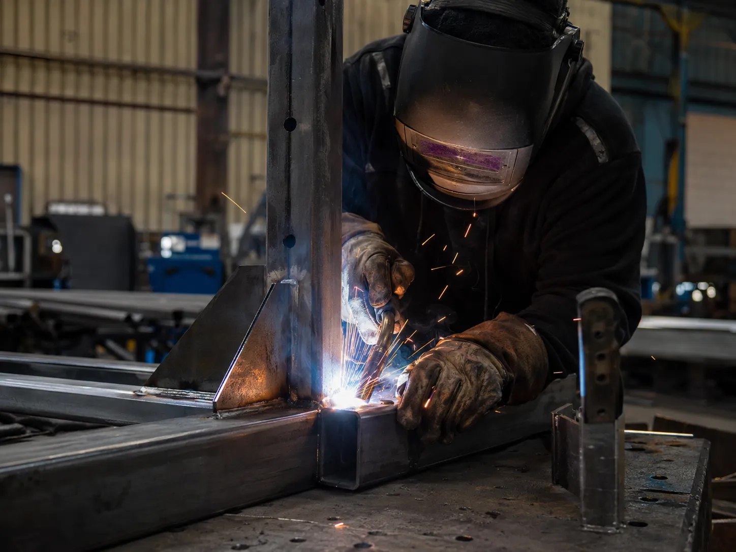 Custom Steel Support Frames in Markham being fabricated and installed by The Grate Guys