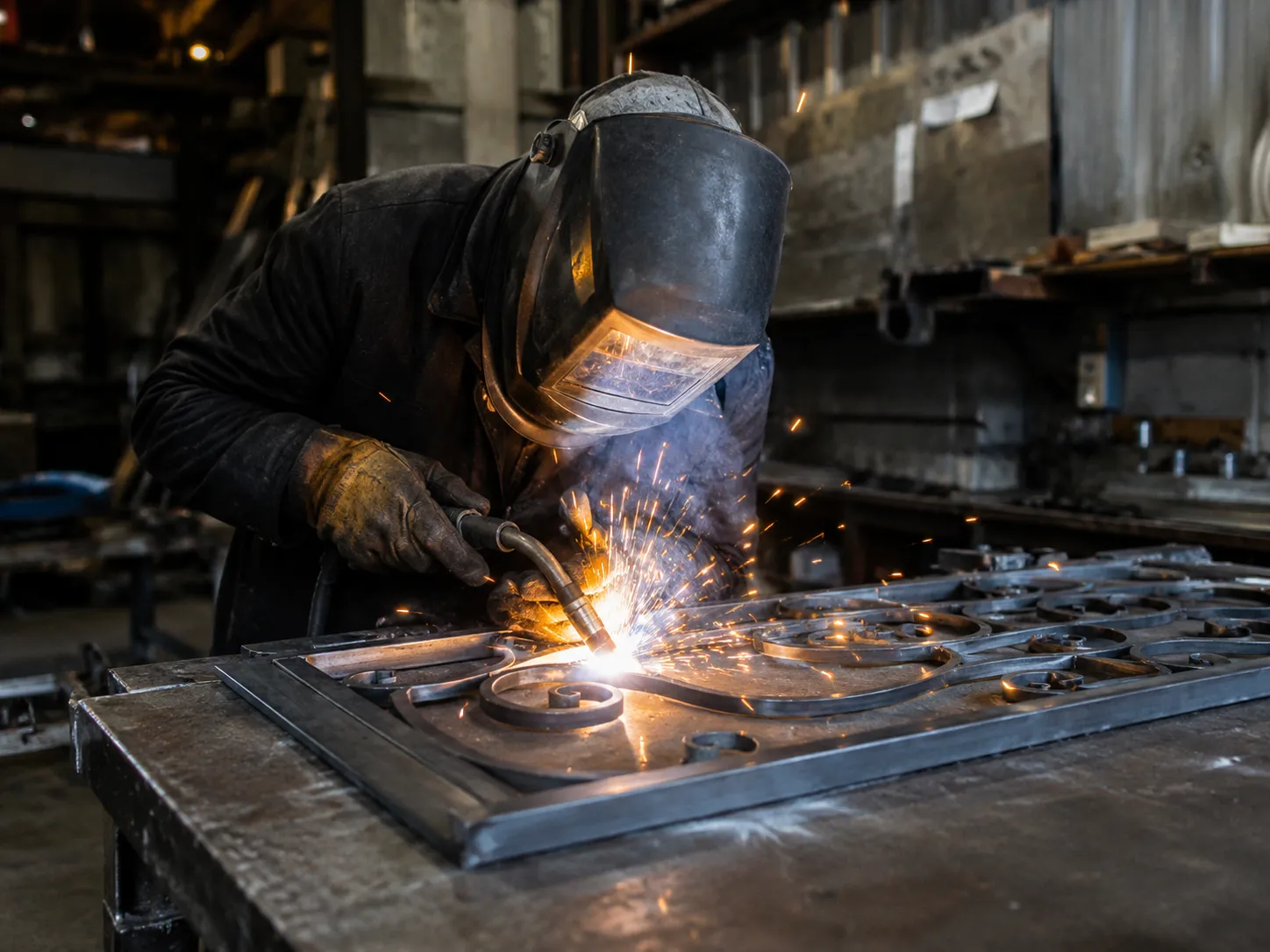 Decorative Metal Grates in Maple being fabricated and installed by The Grate Guys